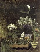 Pierre-Auguste Renoir Still Life-Spring Flowers in a Greenhouse oil painting reproduction